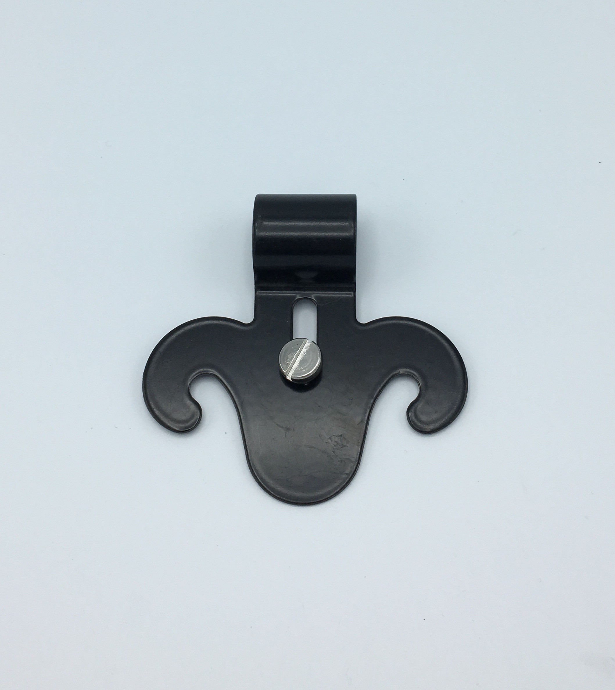 KRAALBEUGEL VERSIERING ZWART + INOX VIJS