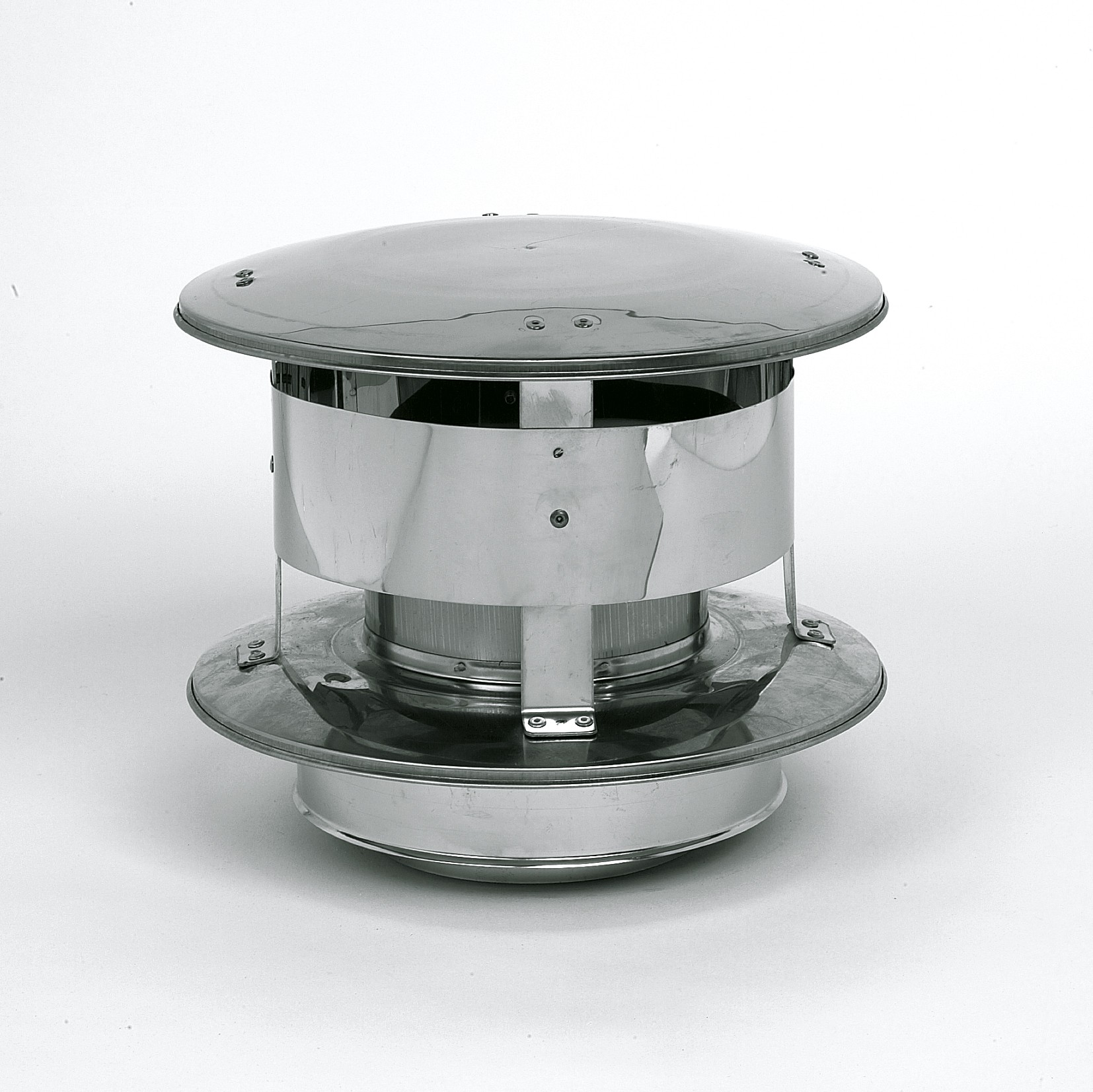 INOX TREKKENDE REGENKAP ZONDER GAAS
