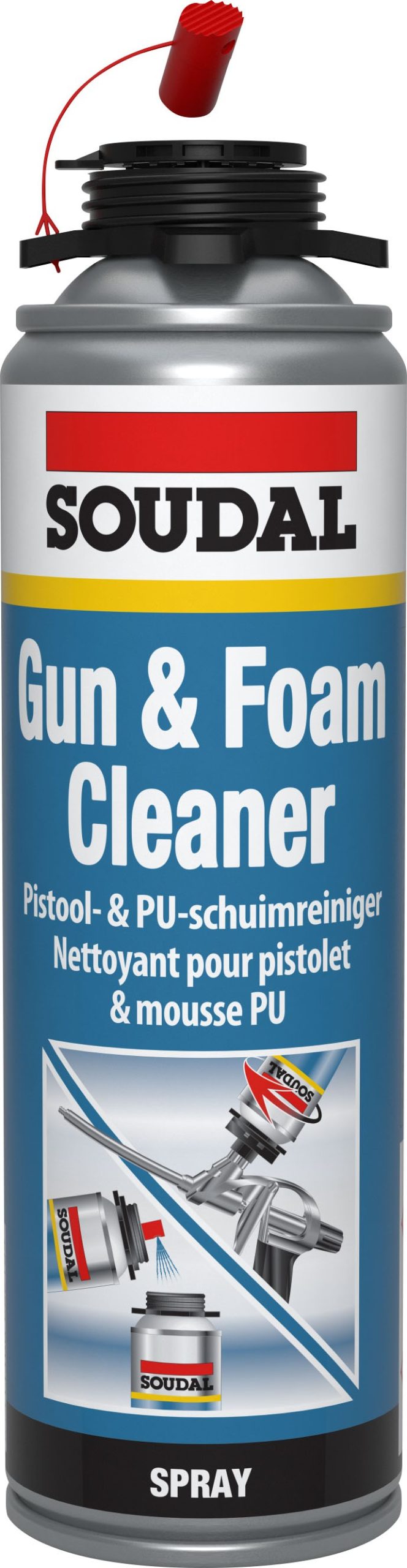 CLEANER VOOR PISTOOL SCHROEFSYSTEEM 0.50L