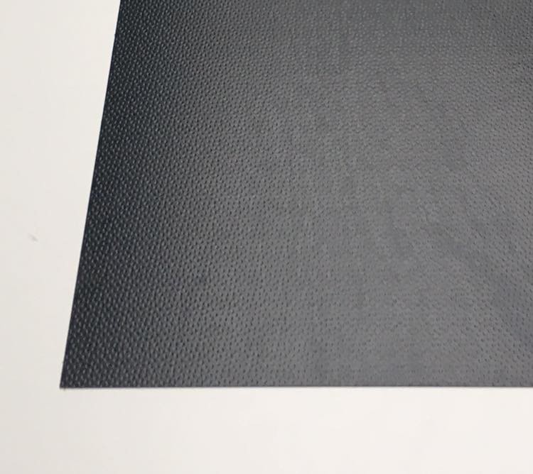 VLAKKE PLAAT 0.7MM ANTRACIET PLASTISOL