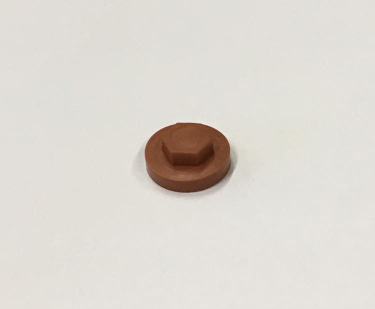 PVC KAPJE TERRA COTTA 19MM (per 100 stuks)
