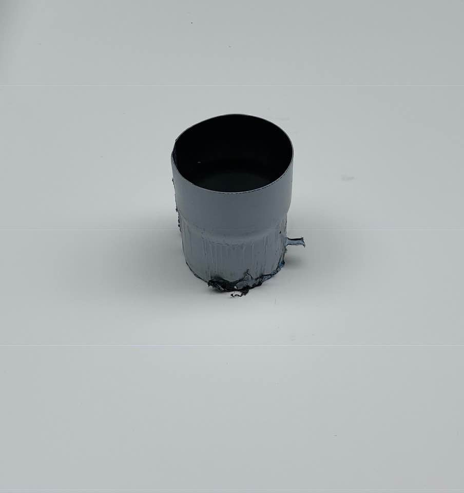 MOF Ø80 ZINK ZWART